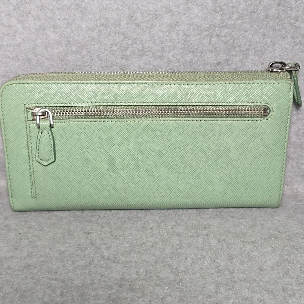 Prada Saffiano Fiocco Acqaumarine Long Wallet - Picture 5 of 16